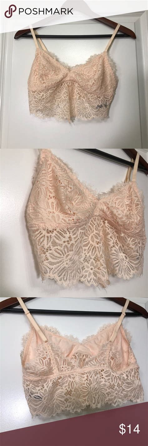 Pretty Peach 🍑 Aerie Lace Bralette Lace Bralette Bralette Women Shopping