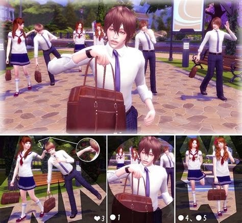 Sims 4 Ccs The Best Morning Of School Life Pose By A