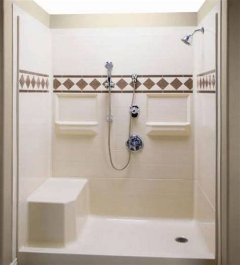 See how to convert a bath tub into a shower and install a shower surround. Fiberglass Shower Stall For Your Bathroom New Look ...