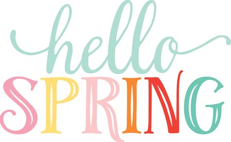 Hello Spring Vector Png Hd Isolated Png Mart