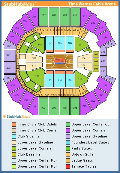 Time Warner Cable Arena Seating Chart Pictures Directions And