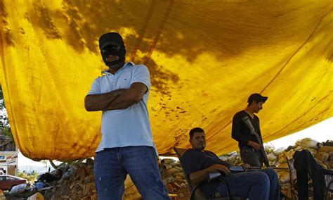 Mexican Vigilantes Take On The Drug Cartels In Pictures World News The Guardian