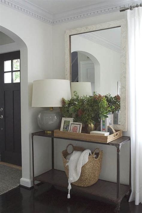 Styled Console Table Transitional Living Room