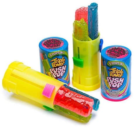 Triple Power Push Pop 12 Oz In 2021 Nostalgic Candy Push Pop Candy