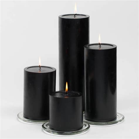 Richland 4 X 6 Black Pillar Candle Quick Candles
