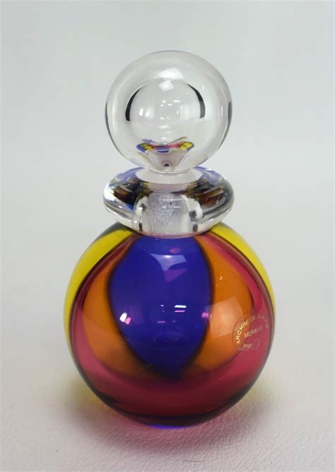 Vintage Archimede Seguso Murano Glass Perfume Bottle Signed Tiffany Co