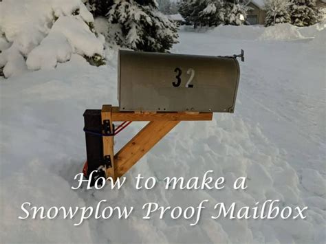 Snowplow Proof Mailbox Mailbox Snow Plow Proof