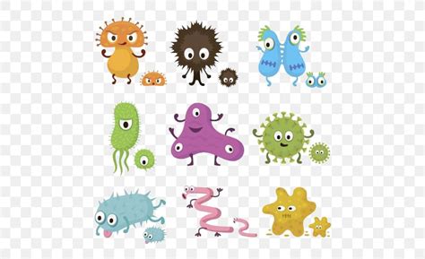 Bacteria Cartoon Microorganism Clip Art Png 500x500px Bacteria Area