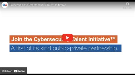 presenting the cybersecurity talent initiative partnership for public service