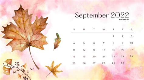 September Calendar Wallpaper 2022 Customize And Print
