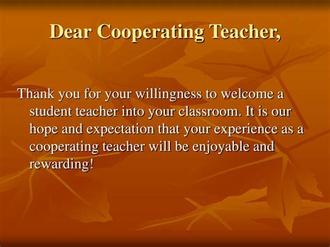 Ppt Cooperating Teacher Orientation Powerpoint Presentation Free