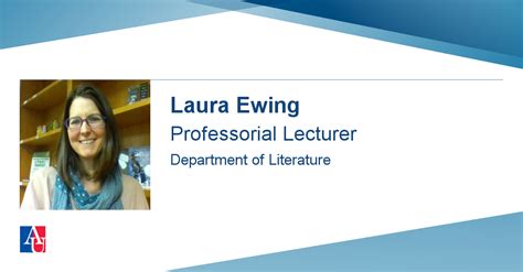 Profile Laura Ewing American University Washington Dc