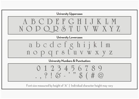 University Font Alphabet Stencil Letter Stencils Stencils Online