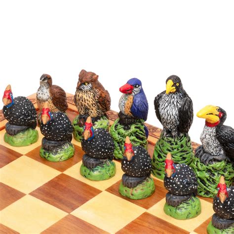 African Bird Chess Set Perfect Bird Watching T For Bird Lovers