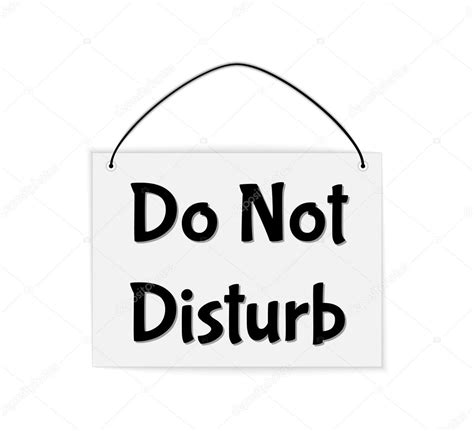Do Not Disturb Sign Stock Vector Image By ©muuraa 75289255