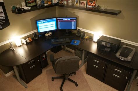 L shaped desk ikea in adjustable designs highly features real contemporary style that applicable in accordance with what you really want to pour into home or office to get the very best workstation. JerryR1974's image | Gaming desk, Desk, Ikea desk