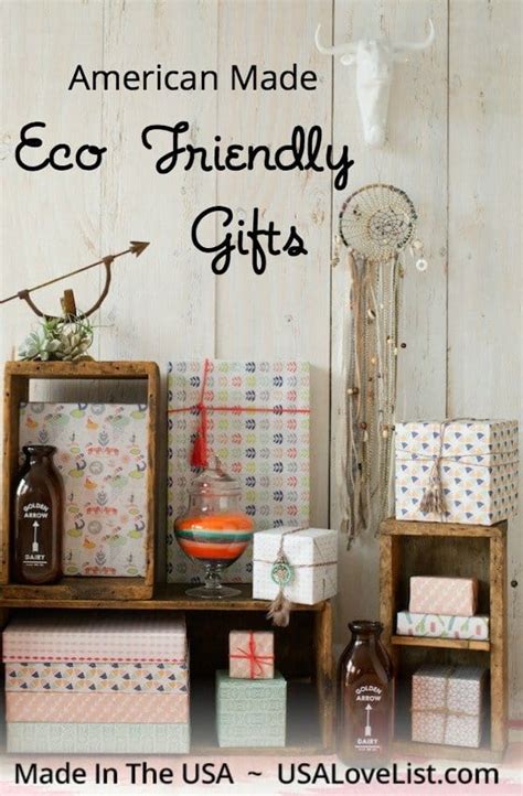 Where to buy unique gifts online of a kind. American Made Eco Friendly Gifts - USA Love List