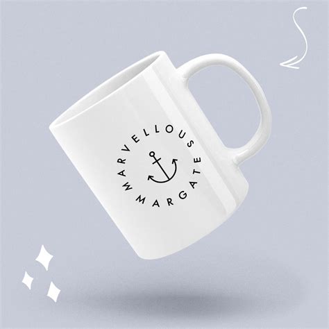 Marvellous Margate Anchor Mug T 11oz White Ceramic Mug Etsy España