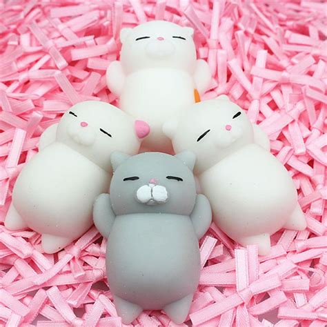 Kawaii Soft Cat Squishy Healing Squeeze Fun Kid Toy Stress Reliever