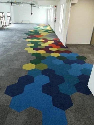 Nylon 66 Hexagonal Carpet Tile Thickness 10 12 Mm Rs 165 Square