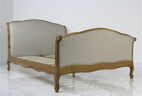Whether it is a contemporary or classical french bed it has to be comfortable & designed. French Country Oak Upholstered 6ft Super King Size Curve ...