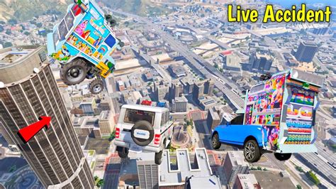 Live Accident Gta 5 Gamerz Range Rover डीजे Or Tractor Dj के साथ