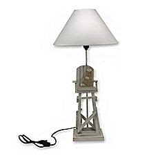 Details of the salvaged beach chair lamp (link). image of Lifeguard Chair Table Lamp in Grey | Lifeguard ...