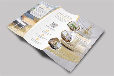 Classic Interior Trifold Brochure Brochure Templates Creative Market