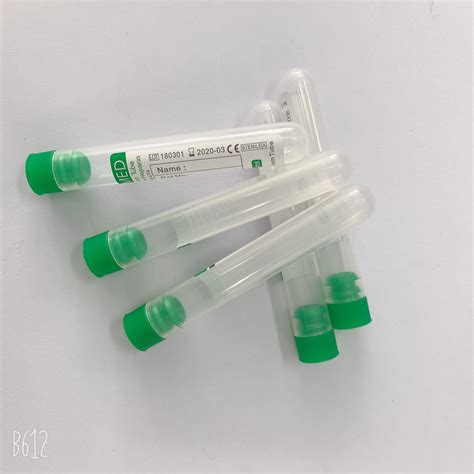 Pet Glass Capillary Blood Collection Tubes Blood Specimen Collection