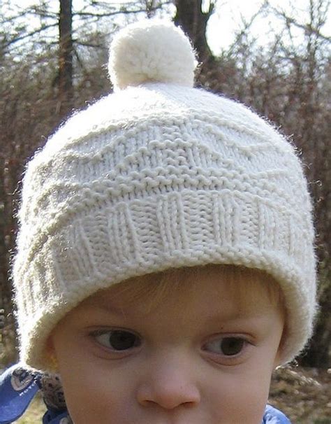 Patterns preceded by an asterisk (*) are in pdf format. Free Knitting Pattern for Gansey Hat - This easy pompom ...