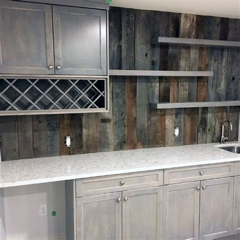 Rustic Wood Kitchen Backsplash Things In The Kitchen