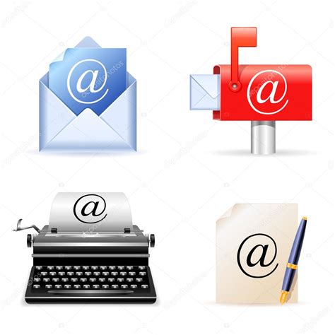 Vector E Mail Icons — Stock Vector © Timurock 1035951