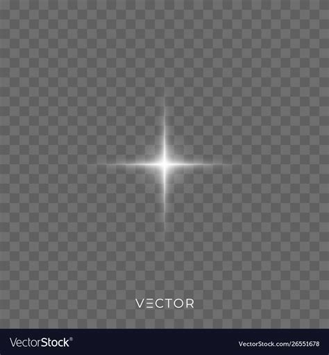 Star Shine Light Glitter Sparkle Glow Star Shine Vector Image