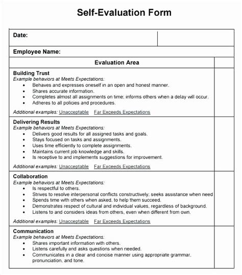 Employee Expectation Template