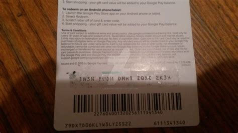 If you've received a google play card and want to use it, here's how you can go about. Google play gift card codes unused - SDAnimalHouse.com
