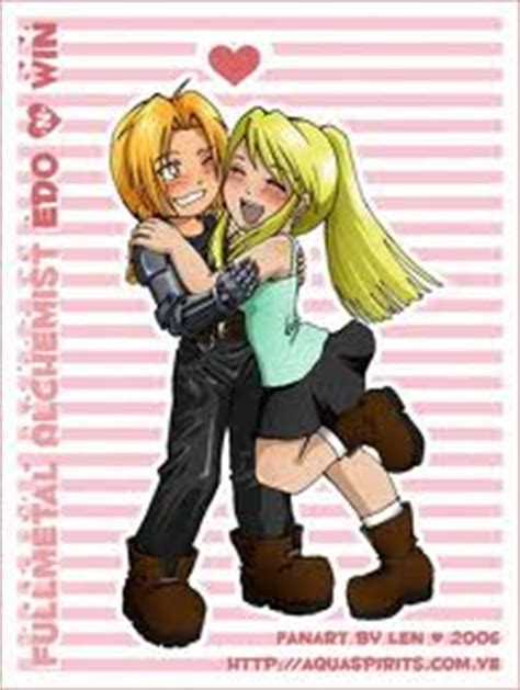Ed And Winry Chibi Cute Edward Elric And Winry Rockbell Fan Art