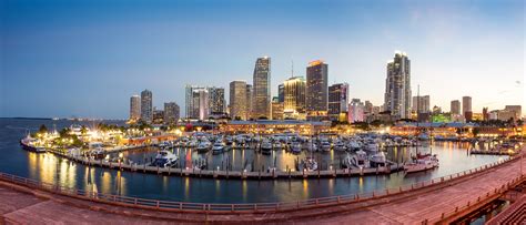 830175 4k Usa Houses Marinas Evening Yacht Motorboat Miami Bay