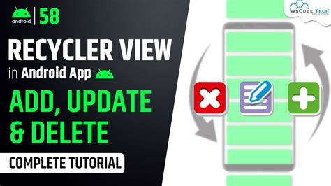 Android Recycler View How To Insert Update And Delete Item Android