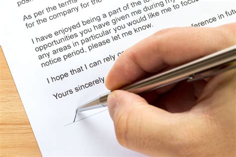 Sample Resignation Letter With A Reason For Leaving