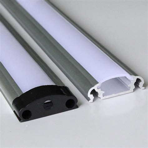 Led Aluminium Profile2m Setled Aluminum Extrusion Profile For Led Strips With Milky Diffuse