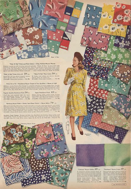 Cataloging Catalogs Fabrics Montgomery Ward Springsummer 1943
