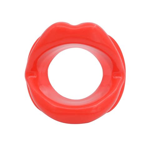 Red B Esclave De Sexe En Silicone Lèvres Et Joint Torique Bouche