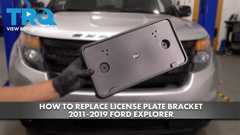 How To Replace License Plate Bracket Ford Explorer YouTube