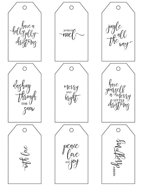 Printable Christmas Gift Tags Make Holiday Wrapping Simple Christmas Gift Tags Printable