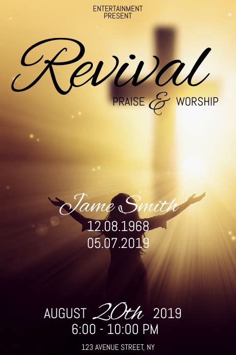 Revival Flyer Template Postermywall