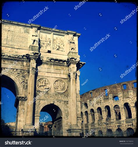 Arch Constantine Arco Di Costantino Triumphal Stock Photo Edit Now