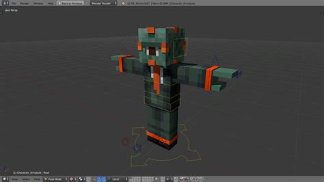 Minecraft Blender Rig Template Pack Minecraft Map