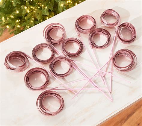 Set of 12 Curly Ribbon Picks by Valerie - QVC.com