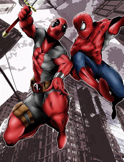 48 Deadpool And Spider Man Wallpapers Wallpapersafari
