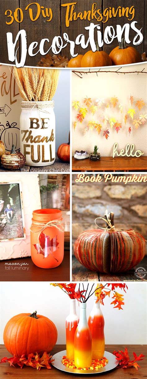 30 Diy Thanksgiving Decoration Ideas To Setup A Fall Inspired Home